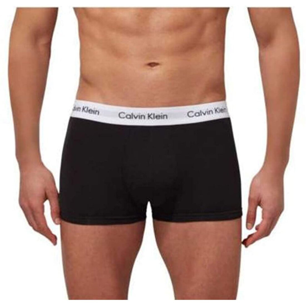 Calvin Klein Underwear Men's Hip Trunks Pack of 3 - Cotton Stretch