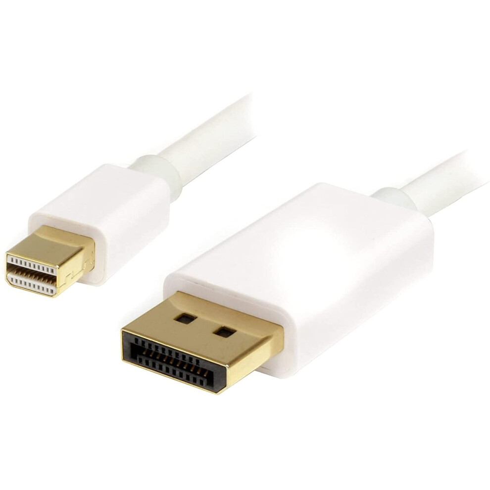 Startech.com 2M 6 Ft Mini Displayport To Displayport 1.2 Adapter Cable M/M - Displayport 4K With Hbr2 Support - Mini Dp To Dp Cable White