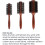 EVO Brosse radiale  poils naturels EVO Bruce 28 4