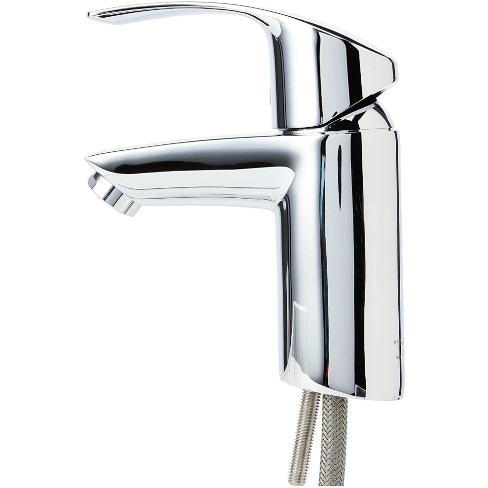 GROHE 3246720L Eurosmart Basin Tap with Smooth Tap Body, Universal Pressure (Suits High or Low Pressure Installations)