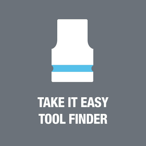 Wera Wera 05004563001 8790 HMC Deep Socket, Cyan, 24.0 mm 1