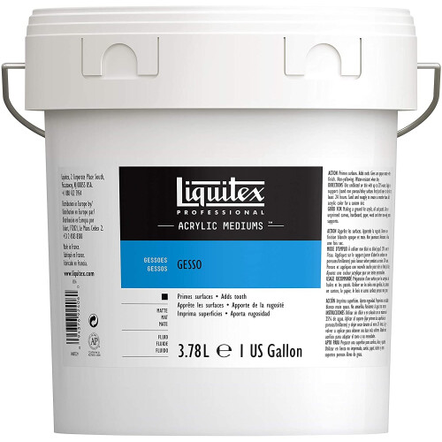 Liquitex Professional White Gesso Surface Prep Medium, 3.79 l