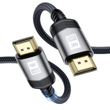 4K HDMI Cable 2m, AviBrex HDMI 2.0 Cable High Speed 18Gbps Nylon Braided HDMI Lead Support 4K@60Hz 2K@144/165Hz,2160p,1080p,3D,HDCP 2.2,ARC Compatible