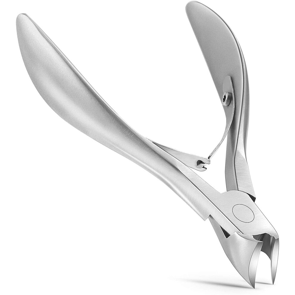 Feryes Toenail Clippers For Ingrown Or Thick,Fungal Or Ingrown Toenails - Large Handle 4R13 Stainless Steel Olecranon Fingernail Clipper - Podiatrist