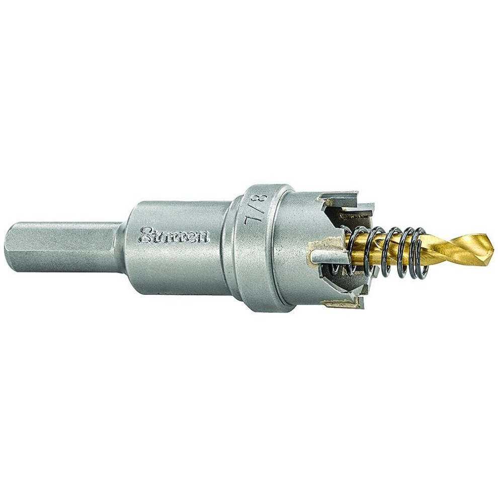 Starrett SM22 Metal Hole saw, Stainless Steel Sheet, 22 mm
