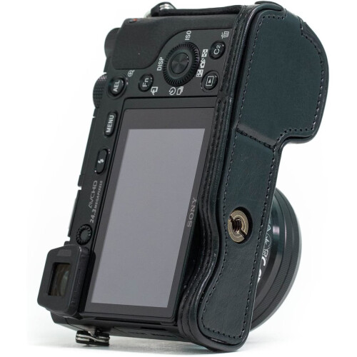 MegaGear MegaGear Ever Ready Leather Camera Half Case compatible with Sony Alpha A6300, A6000 2
