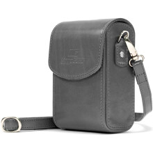 MegaGear MG1213 Panasonic Lumix DC-ZS70, DC-TZ90, DMC-LX10, DMC-ZS60, DMC-TZ80, DMC-ZS100, TZ100, TZ101 Leather Camera Case with Strap - Gray