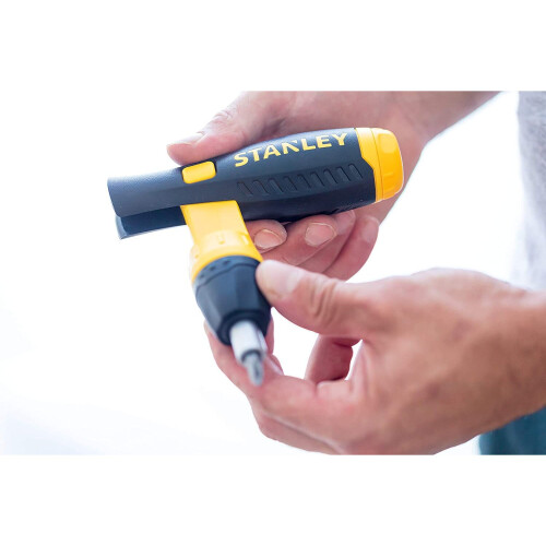 STANLEY Ratelschroevendraaierset + bits - STANLEY BOSTITCH - Schroevendraaier - 22 delig - 7 mm - Torx 2