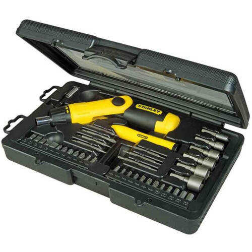 STANLEY Ratelschroevendraaierset + bits - STANLEY BOSTITCH - Schroevendraaier - 22 delig - 7 mm - Torx