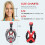 Snorkel Mask, Full face Snorkelling Mask with Glasses Support 7