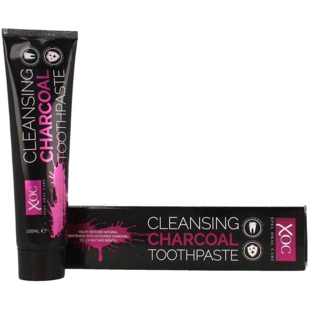Xpel Charcoal Tooth Paste With Brush, 100 Ml