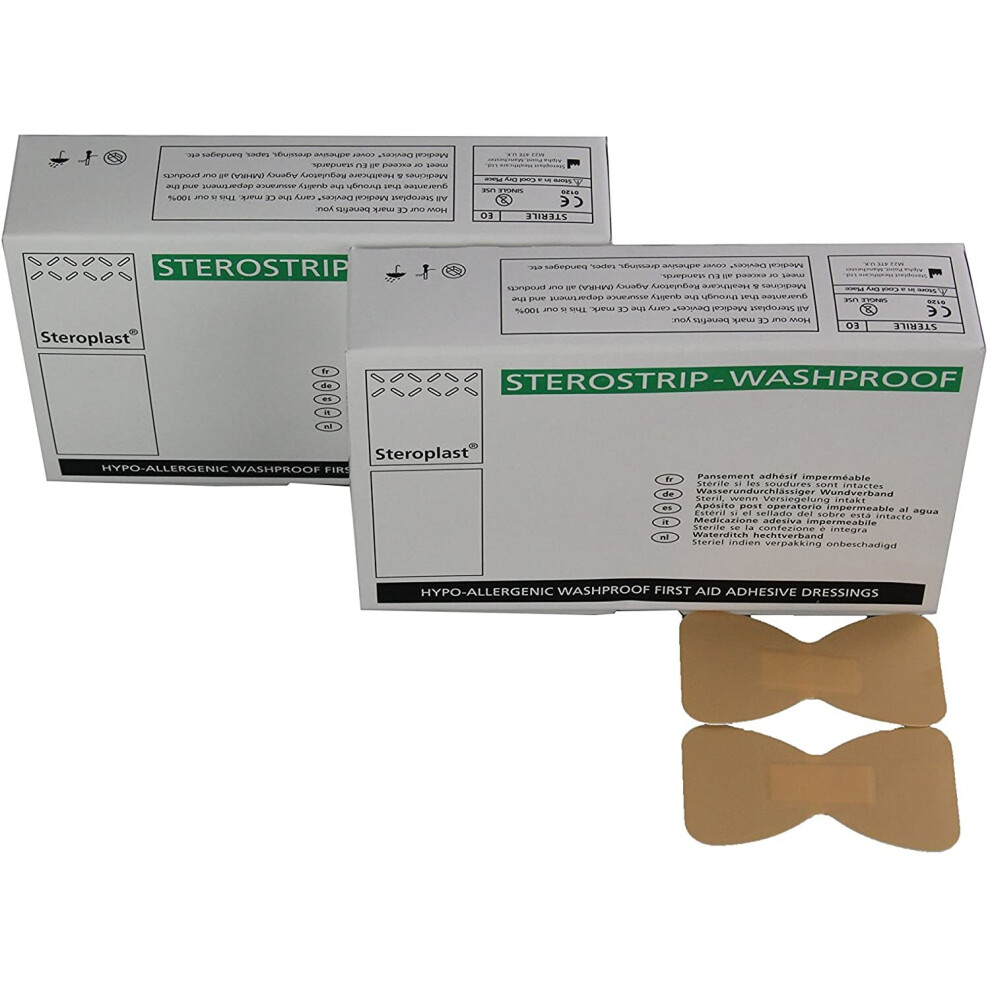 Steroplast Sterostrip Hypo-Allergenic Washproof Plasters, Fingertip, Pack Of 50