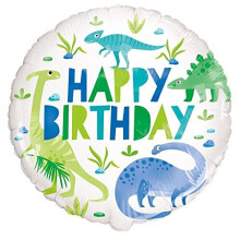 Unique Party 78317 Prehistoric Dinosaur Birthday Foil Balloon | 1 Pc, Multicolour