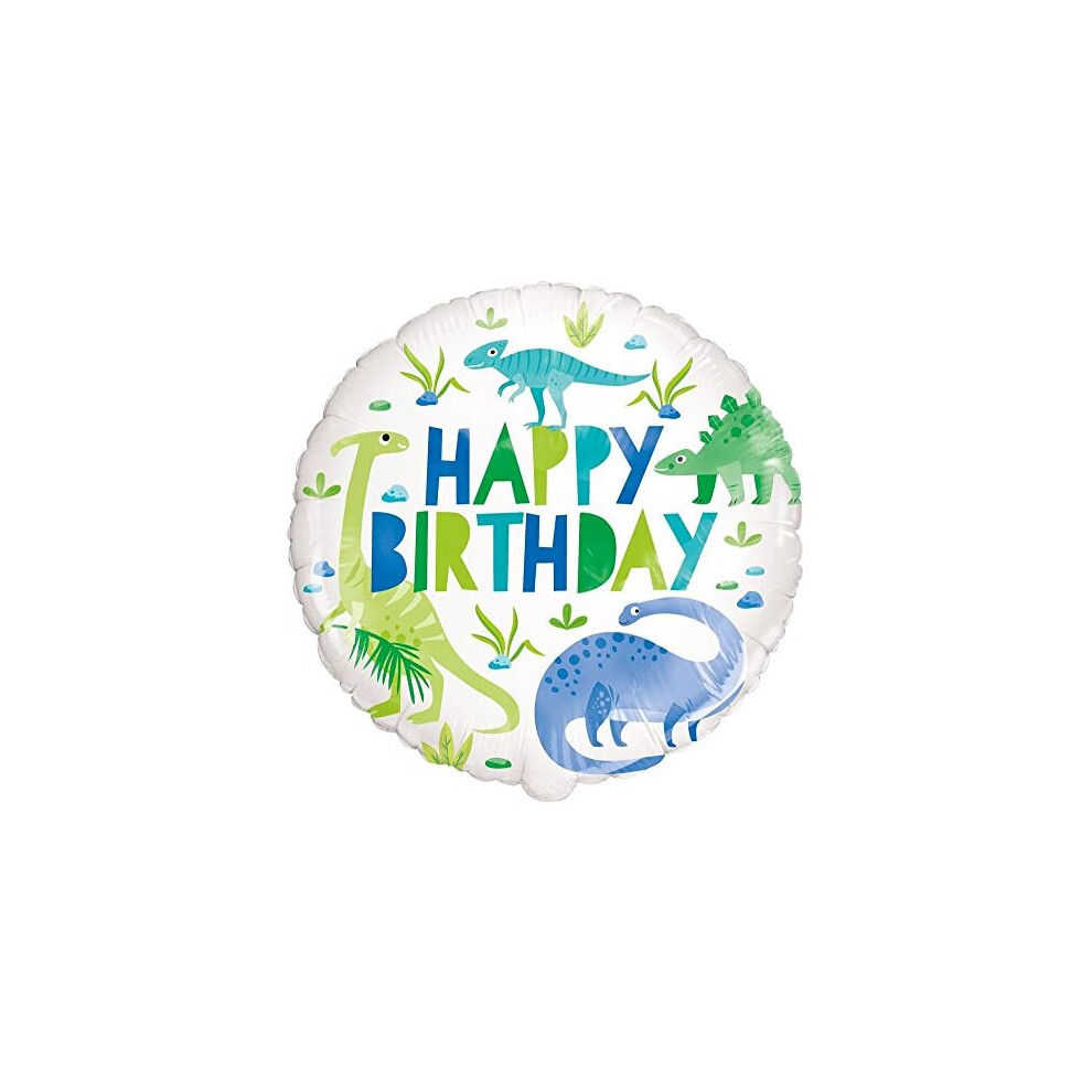 Unique Party 78317 Prehistoric Dinosaur Birthday Foil Balloon | 1 Pc, Multicolour