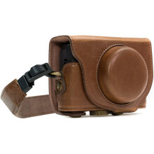 MegaGear Ever Ready Leather Camera Case compatible with Sony Cyber-shot DSC-RX100 VI, DSC-RX100 V, DSC-RX100 IV, DSC-RX100 III