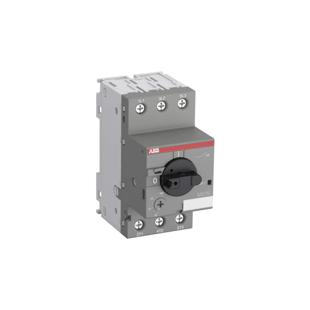 Abb Ms116-10 Manual Motor Starter, 45Mm Width, 3 Pole, 690 V, 50-60Hz (Abb1sam250000r1010) 4013614320330