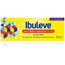 Ibuleve Max Strength Pain Relief 10% Ibuprofen Gel, Maximum Strength Anti-Inflammatory Relief for Joint Pain, Sprains, Backache, Muscular Pains and