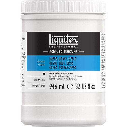 Liquitex Professional Super Heavy Gesso Surface Prep Medium, 946 ml