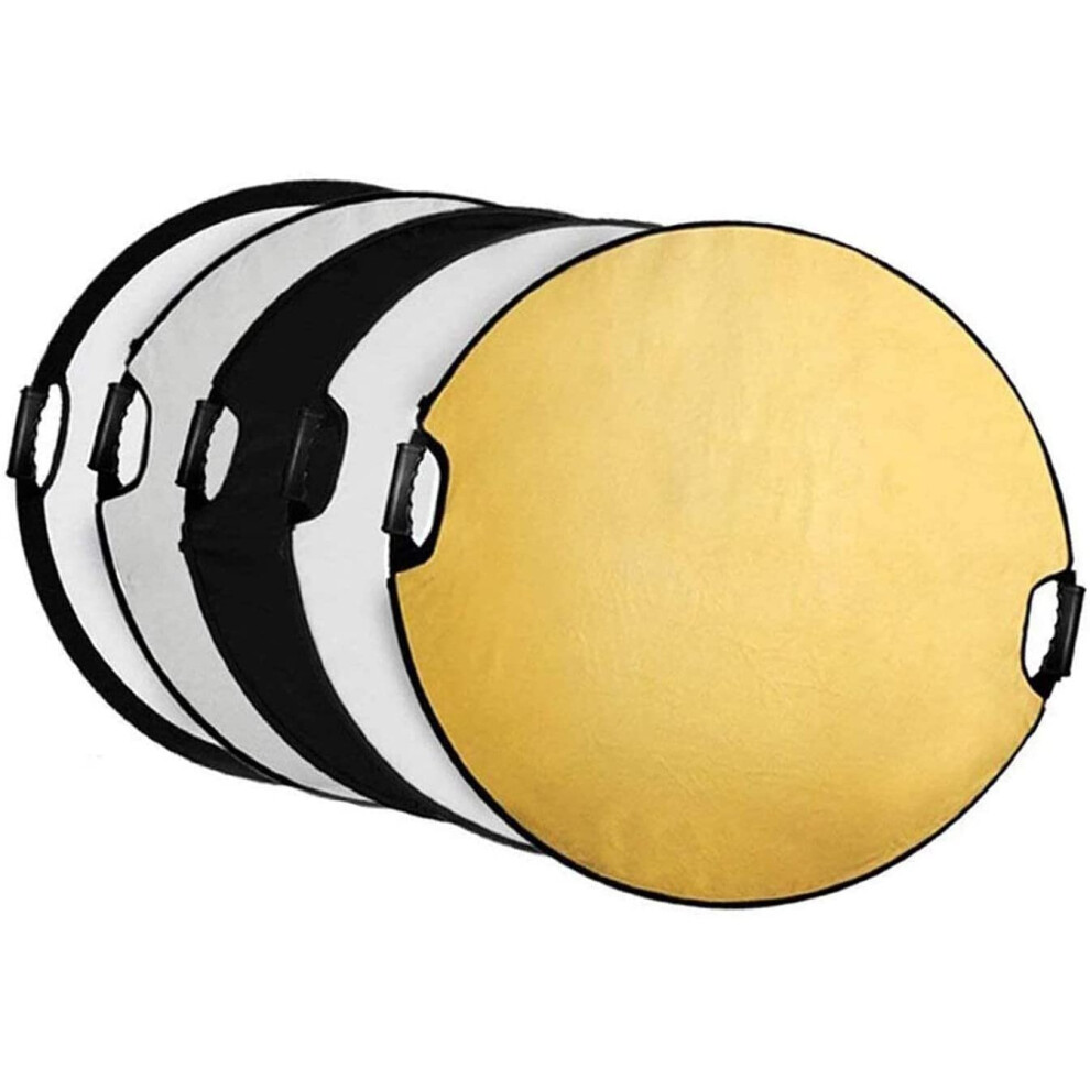 Selens 5 in 1 110cm Round Light Reflector with Grip Carrying Bag for Photography Photo Studio Lighting & Outdoor Lighting