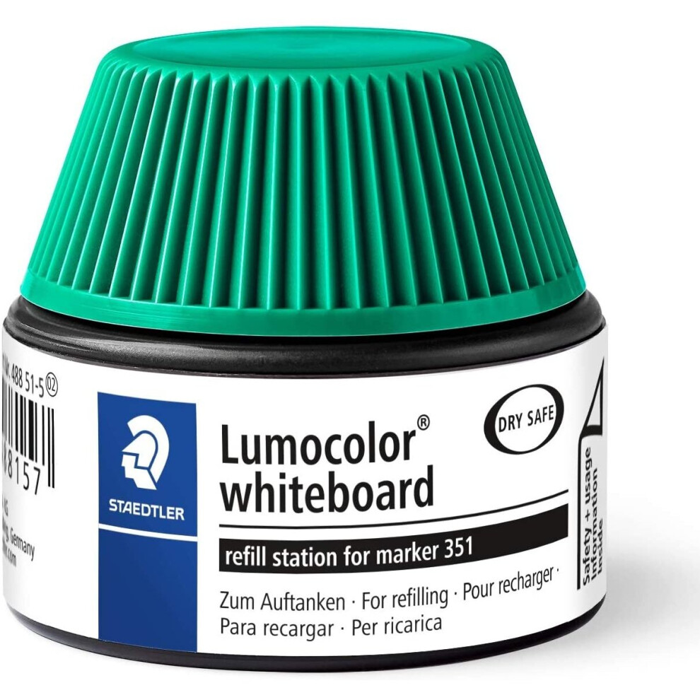 Staedtler Lumocolor 488 51-5 Whiteboard Marker Refill Station - Green