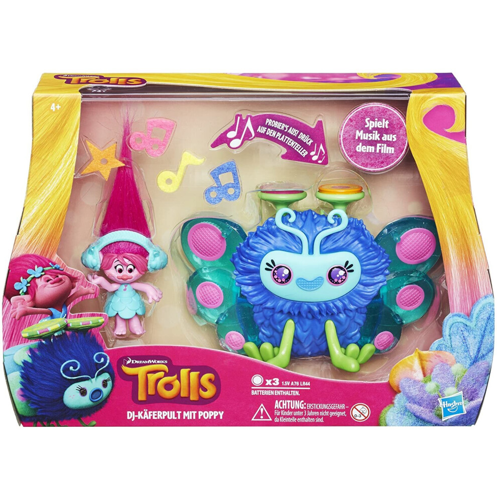 Hasbro B9885100 Trolls Bug DJ Console with Poppy Figure Play Set