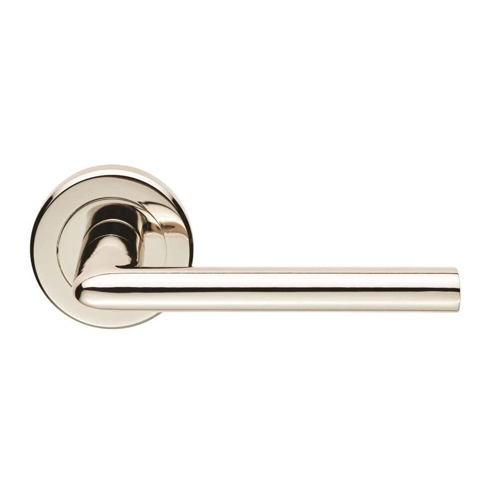 Serozzetta Szr010pn Dieci Lever On Rose (Pair) - Polished Nickel 5050245192775