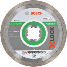 Bosch Professional 2608615138 Diamond Cutting Disc Standard (for Ceramic, X-LOCK, Diameter 125 mm, Bore Diameter: 22.23 mm)