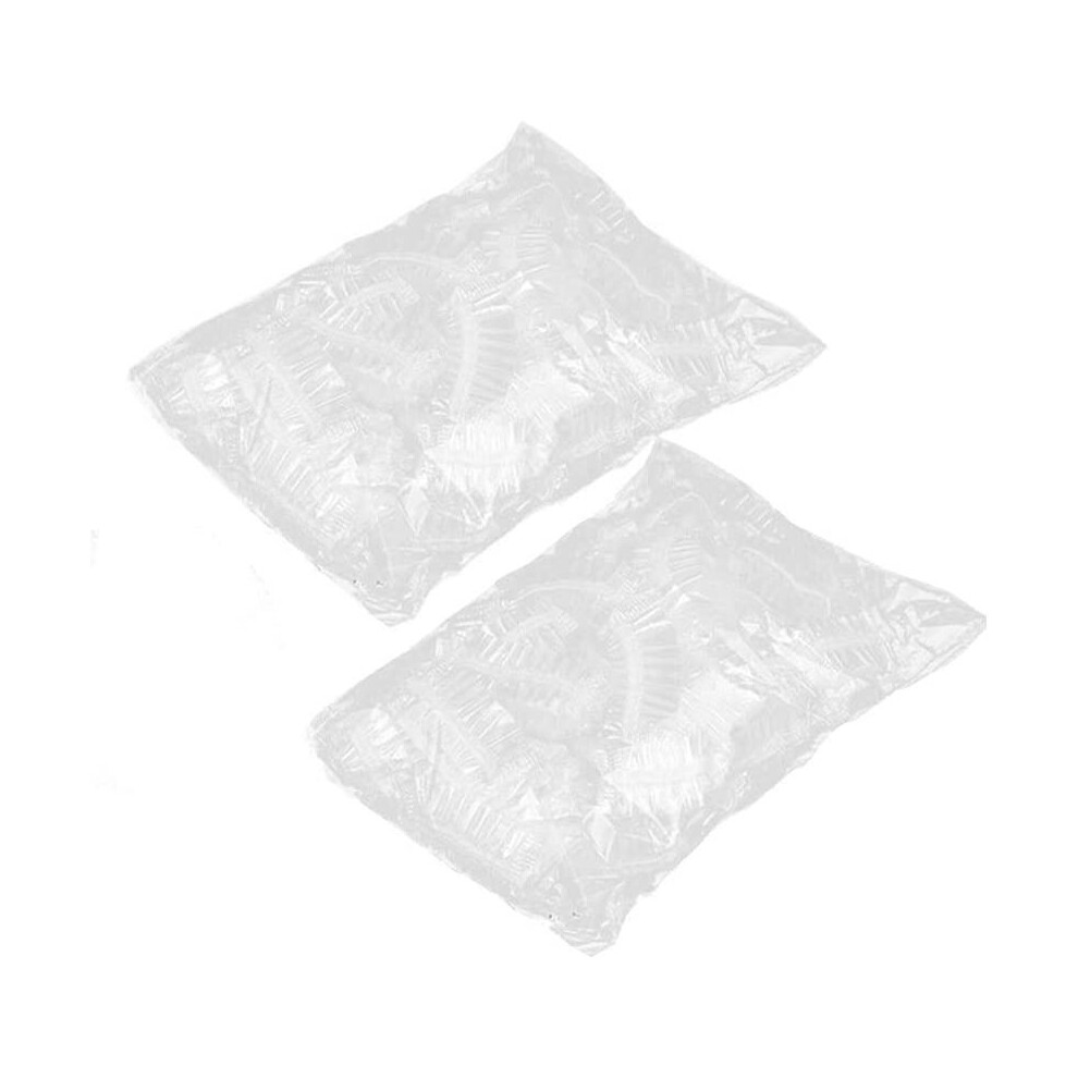 Pveath Ear Caps,200 Pcs Clear Disposable Ear Protectors Waterproof Ear Covers For Hair Dye, Shower, Bathing Ear Cover Cap Earmuffs