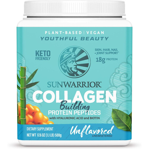Sunwarrior, Peptides de Protéine Constructeurs de Collagène, Non aromatisé, 1,1 lb (500 g)