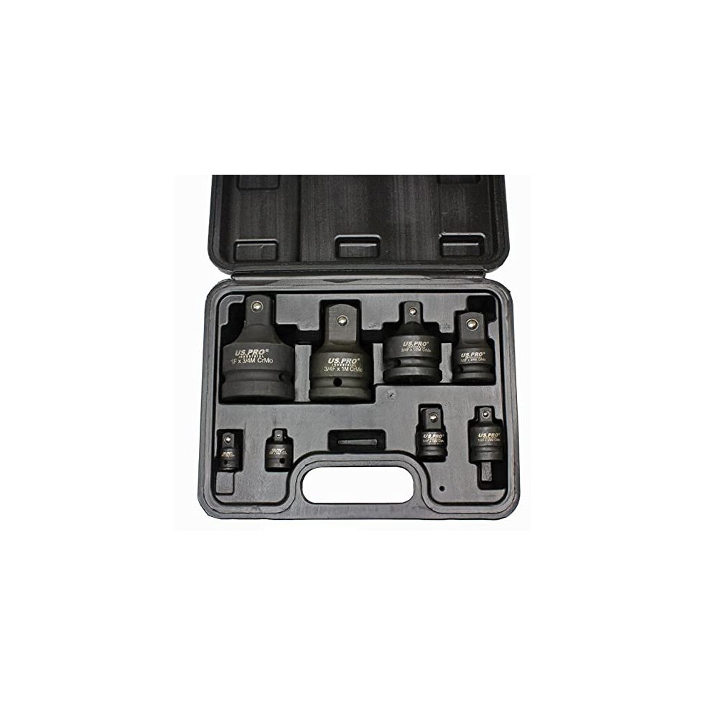 Us Pro B1488 8Pc Impact Socket Adaptor Set Reducer Convertor Apaptors