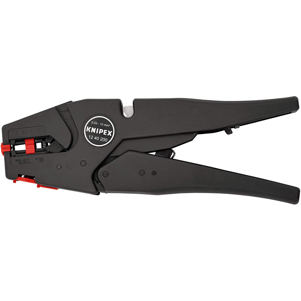 KNIPEX Self-Adjusting Insulation Stripper (200 mm) 12 40 200