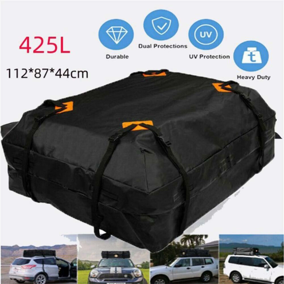 425L Car Roof Top Rack Bag Travel Luggage Carrier Storage Large Bag 7632472820065