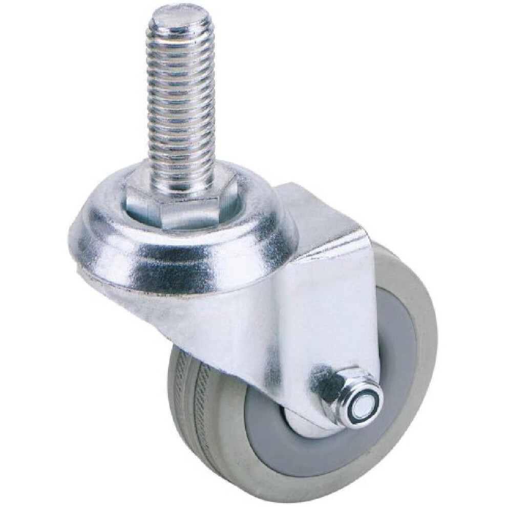 Draper 65475 75 Mm-Diameter Rubber Castor Bolt Fixing 798256121173
