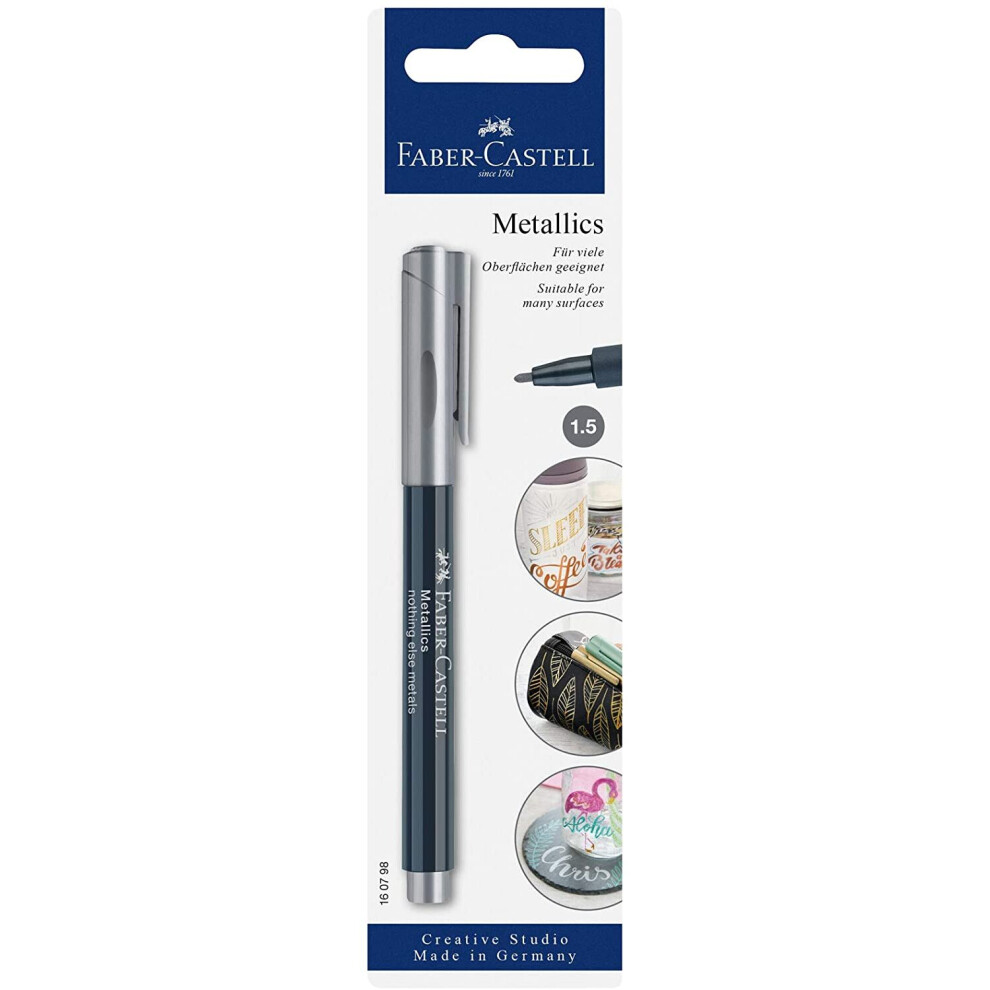 Faber-Castell Metallic Marker Blisterpack - Silver