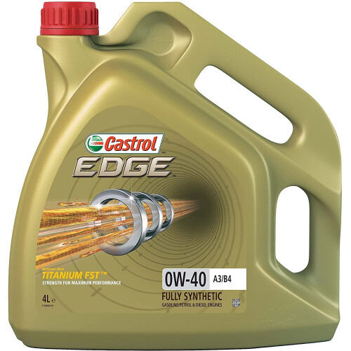 Castrol Castrol 15338F EDGE 0W-40 A3/B4 Engine Oil, 4L