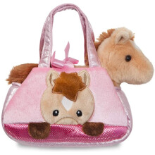 AURORA Fancy Pal Horse Peek-a-Boo 8In 61013 Brown - Plush Soft Toy