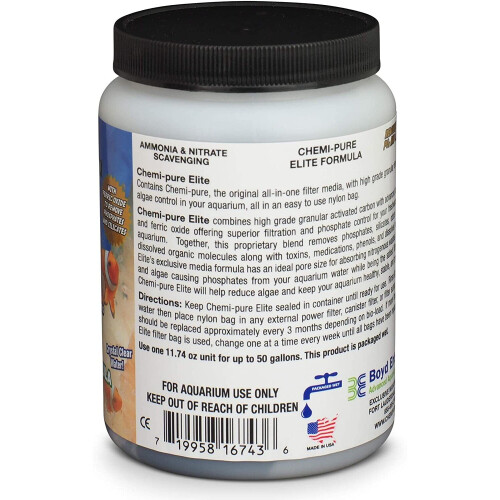 CHEMIPURE Fish Food, 11.74 oz, Elite 2