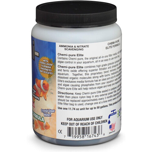 CHEMIPURE Fish Food, 11.74 oz, Elite 1