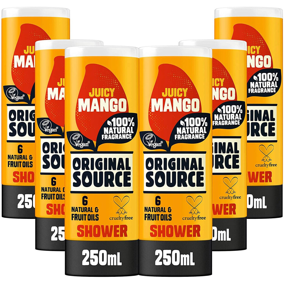 Original Source Mango Shower Gel, 6x250 ml