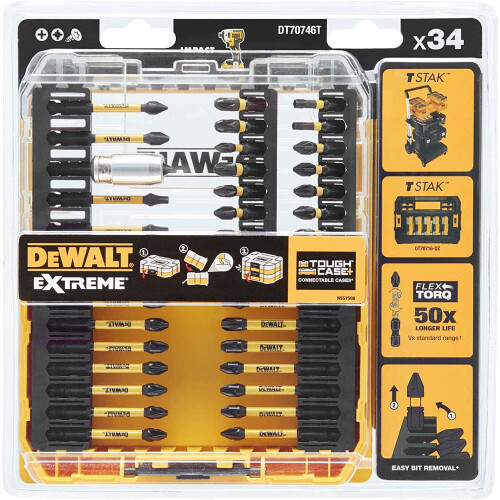 DeWalt DEWALT Dt70746T Flextorq Screwdriving Set, 34 Piece 2