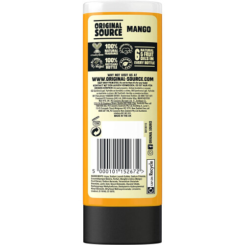 Original Source Original Source Mango Shower Gel, 6x250 ml 2
