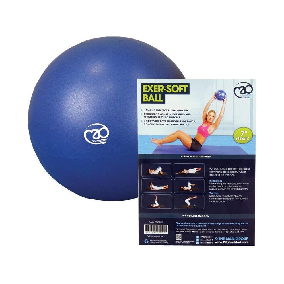 Fitness Mad Yoga or Pilates Soft Exersoft Ball 