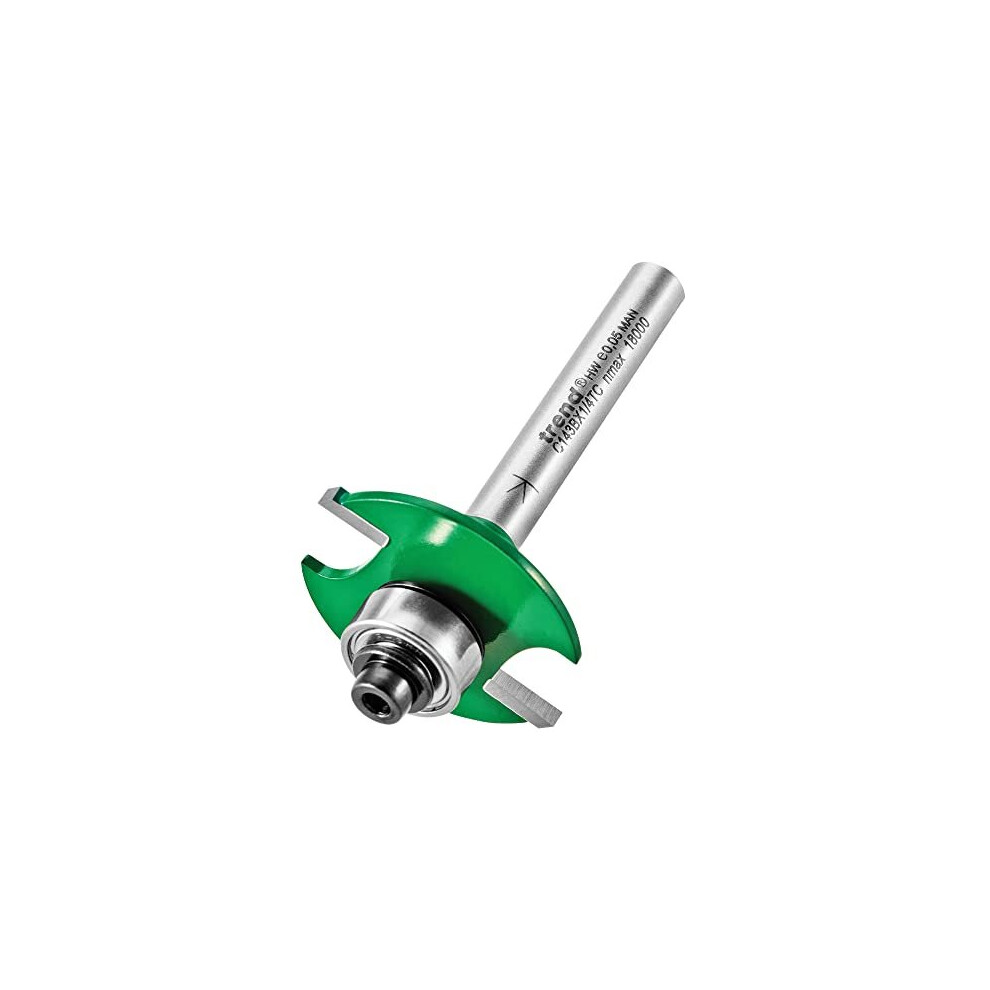 Trend C143bx1/4Tc Craft Pro 1/4" Shank One Piece Slotting Router Cutter Bit-C143bx1/4Tc-Diameter 31.8Mm Cutting Length 2Mm Bearing 9.5Mm Tungsten