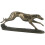 Single Greyhound Cold Cast Bronze Sculpture 8cm 4