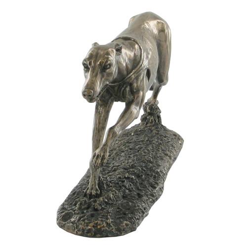 Single Greyhound Cold Cast Bronze Sculpture 8cm