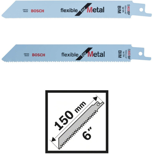 Bosch Pack 6 Säbelsäge-Blätter - Bosch 2