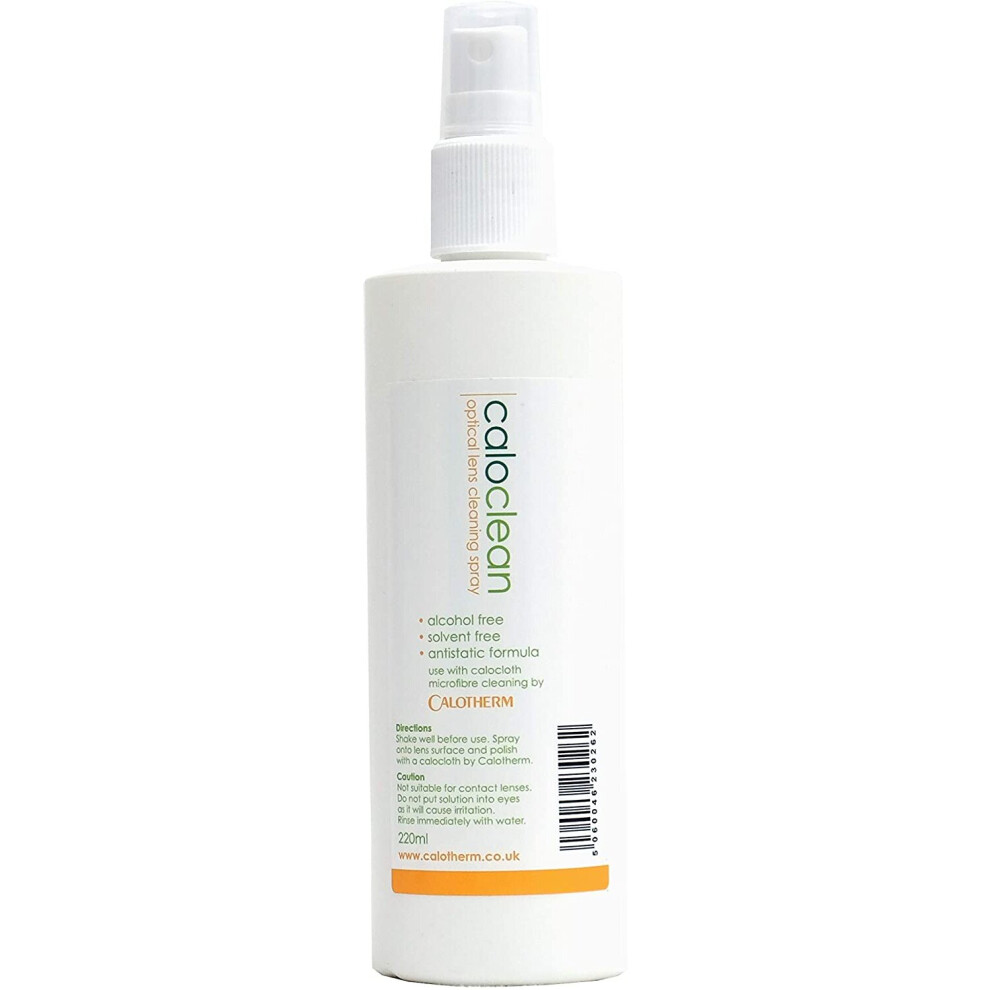 Calotherm Cg220 Caloclean Eco-Friendly Alcohol / Solvent Free Lens Spray 220Ml