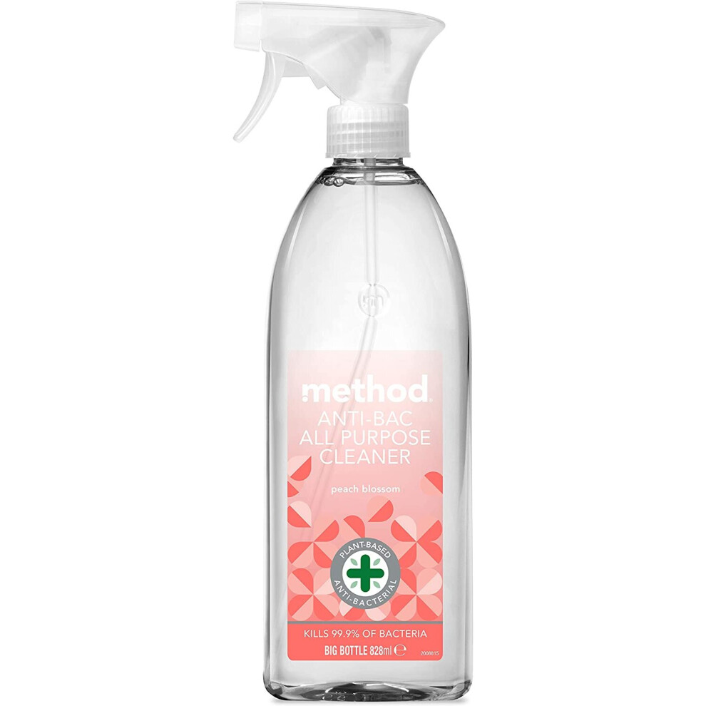 Method Antibacterial All Purpose Spray Cleaner, Peach Blossom, 828ml