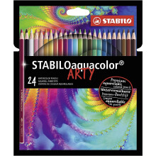 Aquacolor akvarelblyanter 24 farver STABILO