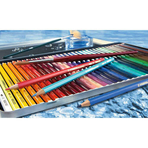 Aquacolor akvarelblyanter 24 farver STABILO 2